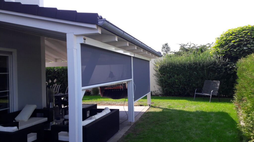 Terrassenüberdachung Seitenmarkise
